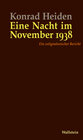 Buchcover Eine Nacht im November 1938