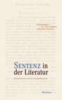 Buchcover Sentenz in der Literatur
