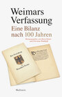 Buchcover Weimars Verfassung