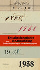 Buchcover Entscheidungsjahre in Schaumburg