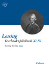 Buchcover Lessing Yearbook/Jahrbuch XLIX, 2022