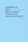 Buchcover Jahrbuch der Deutschen Schillergesellschaft 2024