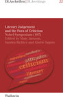 Buchcover Literary Judgement and the Fora of Criticism