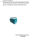 Buchcover Wissenschaftssprache