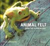 Buchcover Animal Felt - Using the Felting Needle /Klematis - Patchwork