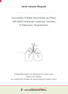 Buchcover Association of Right Atrial Reservoir Phase with Right Ventricular Lusitropic Function in Pulmonary Hypertension