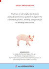 Buchcover Analyses of tail length, skin lesions and active behaviour pattern of pigs in the context of genetics, feeding and genot