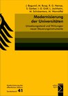 Buchcover Modernisierung der Universitäten