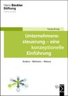 Buchcover Unternehmenssteuerung - eine konzeptionelle Einführung