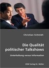 Buchcover Die Qualität politischer Talkshows