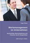 Buchcover Wertemanagement im Unternehmen