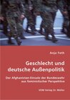 Buchcover Geschlecht und deutsche Außenpolitik