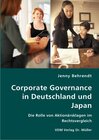 Buchcover Corporate Governance in Deutschland und Japan