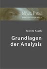 Buchcover Grundlagen der Analysis