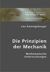 Buchcover Die Prinzipien der Mechanik