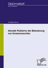Buchcover Aktuelle Probleme der Bilanzierung von Emissionsrechten
