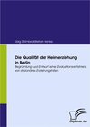 Buchcover Die Qualität der Heimerziehung in Berlin