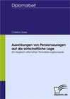 Buchcover Auswirkungen von Pensionszusagen auf die wirtschaftliche Lage