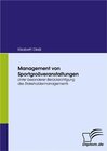 Buchcover Management von Sportgroßveranstaltungen