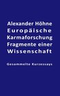 Buchcover Europäische Karmaforschung