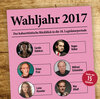 Buchcover Wahljahr 2017 - Der kabarettistische Rückblick in die 18. Legislaturperiode
