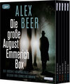 Buchcover August Emmerich Box - Der zweite Reiter - Die rote Frau - Der dunkle Bote - Das schwarze Band - Der letze Tod