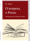 Buchcover O tempora, o Preise