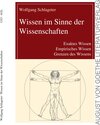 Buchcover Wissen im Sinne der Wissenschaften