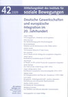 Buchcover Deutsche Gewerkschaften und europäische Integration im 20. Jahrhundert