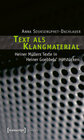 Buchcover Text als Klangmaterial