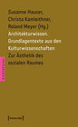 Buchcover Architekturwissen. Grundlagentexte aus den Kulturwissenschaften