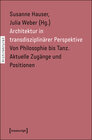 Buchcover Architektur in transdisziplinärer Perspektive