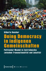 Buchcover Doing Democracy in indigenen Gemeinschaften