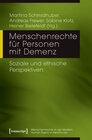 Buchcover Menschenrechte für Personen mit Demenz