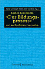 Buchcover Rainer Kokemohrs »Der Bildungsprozess« und sechs Antwortversuche