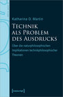 Buchcover Technik als Problem des Ausdrucks