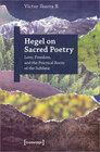 Buchcover Hegel on Sacred Poetry