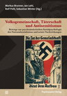 Buchcover Volksgemeinschaft, Täterschaft und Antisemitismus