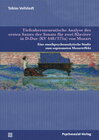 Buchcover Tiefenhermeneutische Analyse des ersten Satzes der Sonate für zwei Klaviere in D-Dur (KV 448/375a) von Mozart