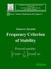 Buchcover Frequency Criterion of Stability