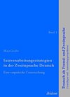 Buchcover Satzverarbeitungsstrategien in der Zweitsprache Deutsch