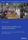 Buchcover Akkulturationsmodelle in der aktuellen Forschung