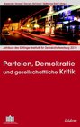 Buchcover Parteien, Demokratie und gesellschaftliche Kritik