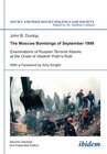 Buchcover The Moscow Bombings of September 1999