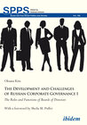 Buchcover The Development and Challenges of Russian Corporate Governance I