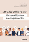 Buchcover "It's all Greek to me": Mehrsprachigkeit aus interdisziplinärer Sicht