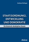 Buchcover Staat(sordnung), Entwicklung und Demokratie