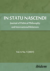Buchcover In Statu Nascendi