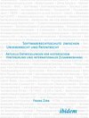 Buchcover Softwarerechtsschutz zwischen Urheberrecht und Patentrecht