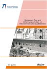 Buchcover Beitrag zum Trag- und Verformungsverhalten von Rahmeninnenknoten aus Stahlbeton / Mitteilungen aus den Fachgebieten für 